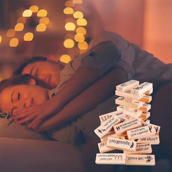 Couple Game Night Intimacy Block Tower Jenga Game Valentine Tumbling Tower Stacking Blocks Game Party Interactive Games 18 - Image 7