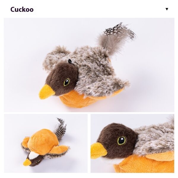 Interactive Cat Plush Toys For Indoor Cats Automatic Flapping Bird Cat Toy USB Rechargeable Electronic Pet Enrichment Toys - Image 6