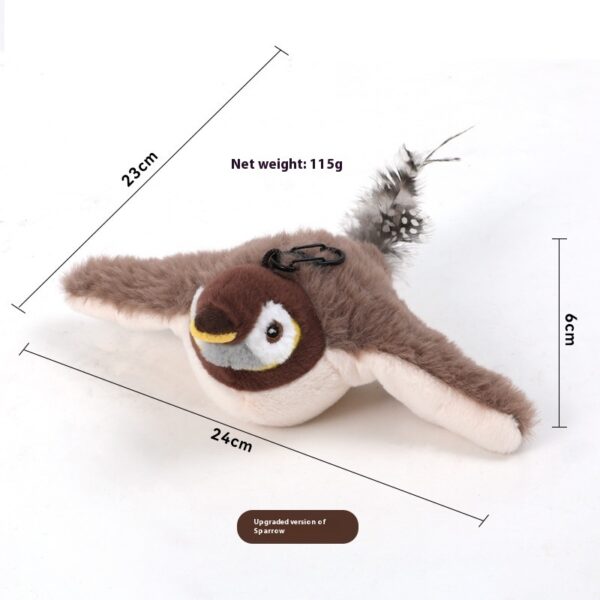 Interactive Cat Plush Toys For Indoor Cats Automatic Flapping Bird Cat Toy USB Rechargeable Electronic Pet Enrichment Toys - Image 3