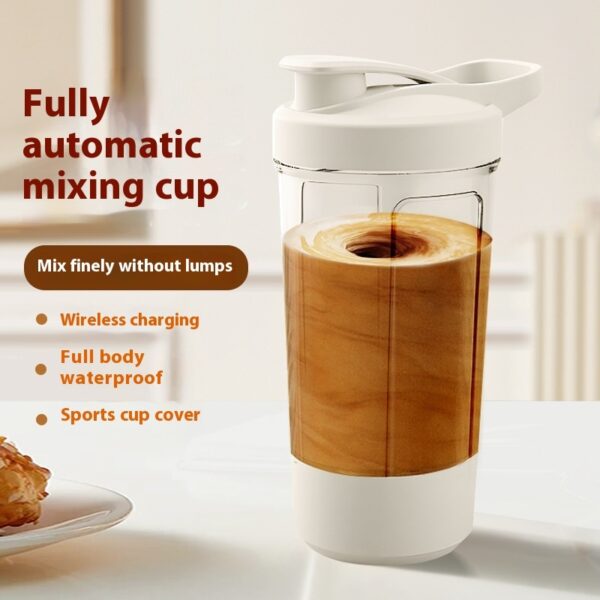 400ML 14oz Electric Protein Powder Mixing Cup Automatic Shaker Mixer Shake Bottle Milk Coffee Blender Kettle Fro Gym 1200mAh - Image 8