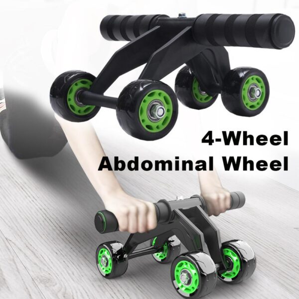 Four-wheeled Abdominal Roller Home Exercise Abdominal Muscle Fitness Equipment