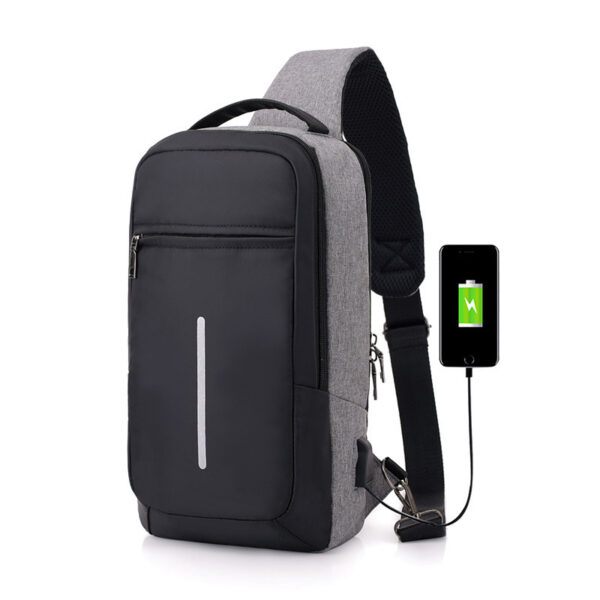 Anti-theft USB charging chest bag with you - Image 4