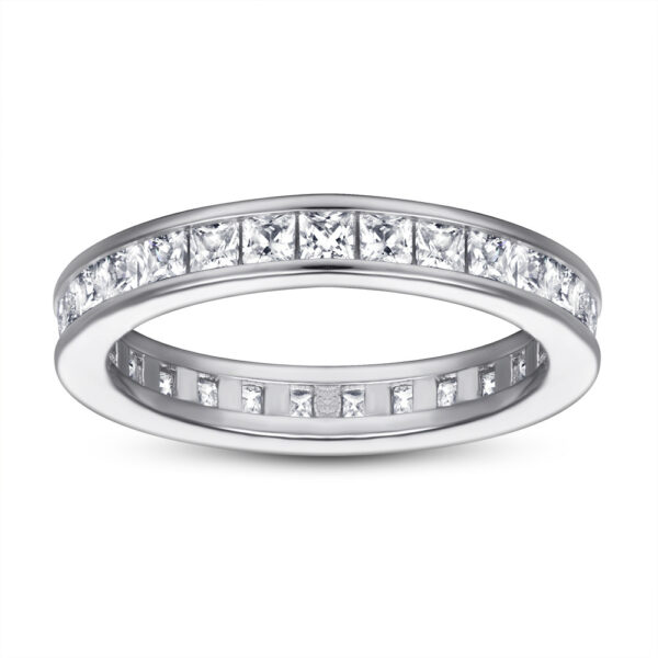 Creative Square T Square Full Round Stackable Ring - Image 5